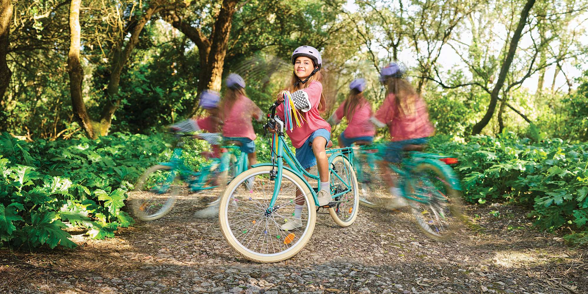 Girl on bike
